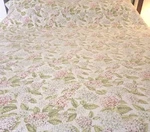 Martha Stewart Collection Full/queen Quilt Reversible Floral/strip W/ Two Shams. Fixed Price $80.00.