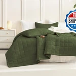 Cozytide Oversized King Bedspread 120X120100 Cotton Waffle Weave Olive Green. Fixed Price $224.02.