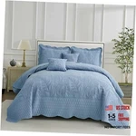 Daisyhuang Botanical Oversized Bedspread King/cal KING(120"X118") Ashley Blue. Fixed Price $160.75.