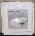 Calvin Klein Down Alternative Year Round King Comforter White/grey Trim & Logo. Fixed Price $112.00.