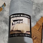 Royal Majestic Full/queen Gray Quilted Polyester Oeko-tex Certified. Fixed Price $40.50.