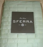 Sferra Sesto Quilted Boudoir Sham Leaf Green Egyptian Cotton Sateen Italy New. Fixed Price $38.40.