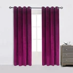 Cherry Home Super Soft Luxury Heavy Velvet Fushcia Room Darkening Blackout Cu.... Fixed Price $81.89.
