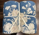 Pottery Barn Bethany Floral Embroidered Blue Reversible Full/queen F/q Quilt. Fixed Price $229.06.
