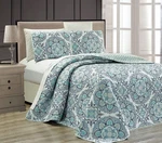 Linen Plus Full/queen 3PC Reversible Oversized Bedspread Set Medallion Print .... Fixed Price $33.83.