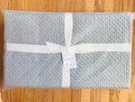 Pottery Barn Melange Handcrafted Quilt Chambray Blue King 2 Standard Shams 3P. Fixed Price $279.00.