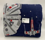 Pottery Barn Kids Star Wars Millennium Falcon Quilt Navy Blue Twin #9795D. Fixed Price $300.99.