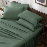 QJ231018-017 Horbaunal Pack Twin Flat Bed Sheets 1800 Thread Count Green. Fixed Price $27.13.
