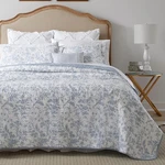 Laura Ashley King Quilt Set, Soft Cotton Bedding With Reversible Design, Med.... Fixed Price $173.19.