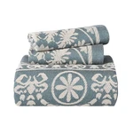 Kymbal Cotton Blend Traditional Lightweight Jacquard Medallion Bedspread Set. Fixed Price $97.20.