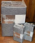 Upstairs Dransfield Ross Antigua Paloma Silver 3P Full/ Queen Coverlet Set New. Fixed Price $119.99.
