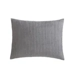 Beatrice Home Fashions Channel Chenille, Standard Sham, Gray. Fixed Price $26.99.
