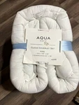 Aqua Exclusive Cloud 3-PIECE King White Coverlet Set Quilt & Shams. Fixed Price $55.00.