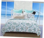 Greenland Home Luxury Microfiber Quilt Set, 3-PIECE Full/queen Cruz Coastal. Fixed Price $98.78.