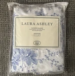 Laura Ashley Sophia Blouson Valnce Size 86 X 15 Blue & White Nos. Fixed Price $37.77.