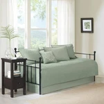 6-PIECE Country Cottage Quilted Seafoam Green Reversible Daybed Cover Set. Fixed Price $137.00.