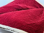 Pottery Barn Queen Cross Stitch Velvet Quilt, Ruby. Fixed Price $199.00.