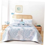 Coastal Quilts Bedding Set Size - Blue Summer Nautical King Coral. Fixed Price $67.06.