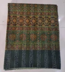 Indian Kantha Quilt Cotton Bedspread King Size Blanket Hand Block Bedding Throw. Fixed Price $74.89.