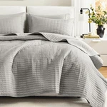 Comfort Spaces Kienna Quilt Set- Double Sided Stitching Design Summer Blanket.... Fixed Price $55.68.