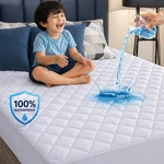 100% Waterproof Mattress Protector Quilted Pad Cover Breathable Fitted. Fixed Price $18.99.