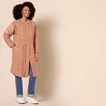 Amazon Essentials Women's Oversized Quilted Coat (plus Size) Light Brown. Fixed Price $57.92.
