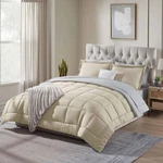 7 Pc Reversible Bed In Bag, Microfiber Comforter Set, Lightweight & Breathable. Fixed Price $45.49.