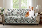Brilliant Sunshine Beautiful Burgundy Flowers Couch Cover, Quilted Oversized .... Fixed Price $39.14.