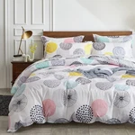6 Pieces Comforter Sheet Set Twin Size Bed Bag - Colorful Dots Style S.... Fixed Price $63.67.