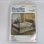Vintage Bucilla Cross Stitch Quilt Regency King/queen 96 X New #3376. Fixed Price $54.99.
