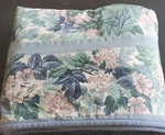 Vintage Duvet Cover - Laura Ashley Blue Floral Usa Rn 76948 77" X 80". Fixed Price $18.18.