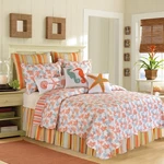 Catalina Coral Full/queen Quilt. Fixed Price $69.99.