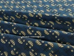 Hand Printed Cotton Block Print. 2 Yards Indigo Fabric Navy Blue Tribal. Fixed Price $31.99.