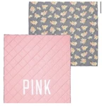 Vicrorias Secret Pink Extremely Rare Floral Reversible Twin Comforter Gray/. Fixed Price $158.00.