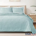 Soft Quilt Set Lightweight Floral Design Elegant Bedspread All Season Use. Fixed Price $48.20.