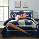 Lush Decor Baseball Game Reversible Quilt Size 5 Piece Set Full/queen N.... Fixed Price $151.83.
