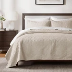 Madison Park Quebec Quilt Set - Luxurious Damask Stitching Design, Filled, Queen. Fixed Price $107.99.