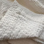 Eton King Coverlet By Sdh Purist Off White Egyptian Cotton Linen Italy. Fixed Price $346.00.