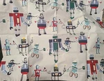 New Pottery Barn Kids Grey Robot Standard Sham Pillowcase Gray Htf. Fixed Price $14.98.