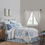 Quilt Jolie Twin Farmhouse 68WX86L Patch Cotton Flax Bedding Decor Vhc Brands. Fixed Price $149.95.