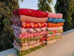 10 Pc Throw Blanket Kantha Quilt Indian Vintage Cotton Bedspreads. Fixed Price $151.95.
