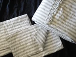 Stone Cottage Willow Way Gray Ticking Stripe (3P) King/california Quilt Set. Fixed Price $111.20.