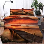 Orange Lakeside 3D Printing Duvet Quilt Doona Covers Pillow Case Bedding Sets. Fixed Price $134.32.