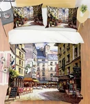 3D Shop Street ZHUA3560 Bed Pillowcases Quilt Duvet Cover Set Queen King Zoe. Fixed Price $86.00.