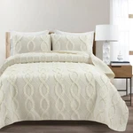 Avon Textured Ruffle Quilt 3 Piece Set. Fixed Price $129.99.