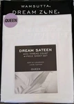 Wamsutta Dream Zone Queen Sheet Set 400 Tc Sateen White 4PC. Fixed Price $125.00.