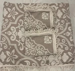 Lamont King Size Brocade Bedspread Beige Creamy White W/2 Standard Shams. Fixed Price $69.99.