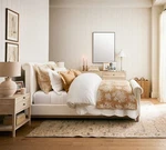 Pottery Barn-juliette Toile Handcrafted Reversible Pick-stitch Quilt. Fixed Price $175.00.