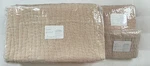Pottery Barn Washed Velvet Handcrafted Quilt Queen & Standard Shams Pink Sand. Fixed Price $329.00.
