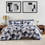 Stylish Three-tone Printed Full Size Comforter Set, Bag 9-PIECE Bedding. Fixed Price $116.99.